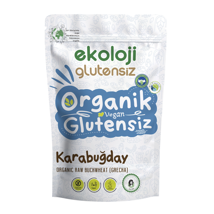 EKOLOJİ MARKET Organik Glutensiz Çiğ Karabuğday 500g