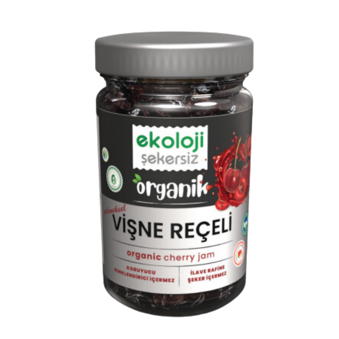 EKOLOJİ MARKET Organik Şekersiz Vişne Reçeli 380g