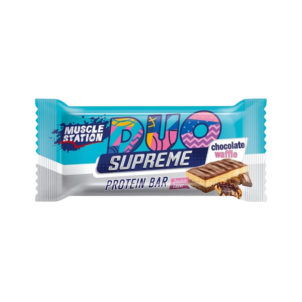 MUSCLE STATİON Çikolata Waffle Protein Duo 35g