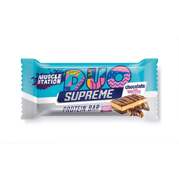 MUSCLE STATİON Çikolata Waffle Protein Duo 35g