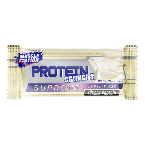 MUSCLE -STATİON- Supreme- Beyaz -Çikolatalı -Protein- Bar -40g