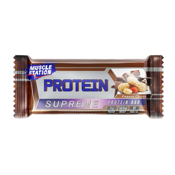 MUSCLE STATİON Supreme Protein Bar Çikolata Yer Fıstığı 40g