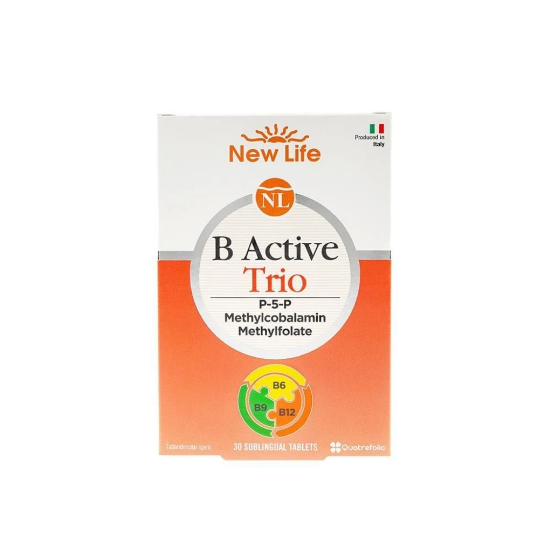 NEW LİFE B Active Trio Takviye Edici Gıda 30 Kapsül Özel Beslenme