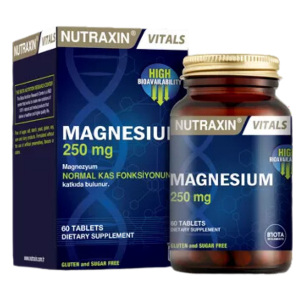 NUTRAXIN Magnesium 250mg 60 Tablet
