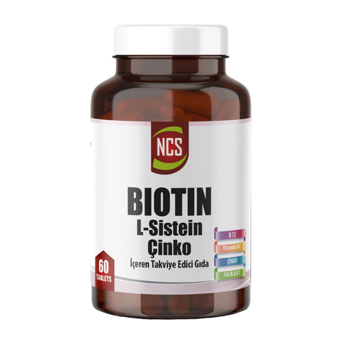 NCS -Biotin -L -Sistein -Çinko -60 -Tablet