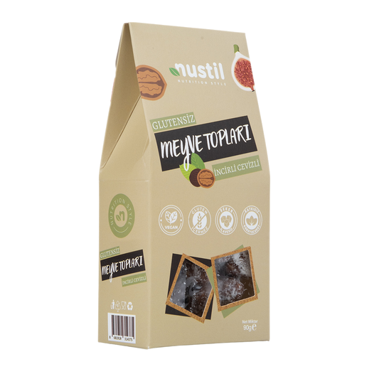 NUSTİL Glutensiz İncirli Cevizli Meyve Topları 90g