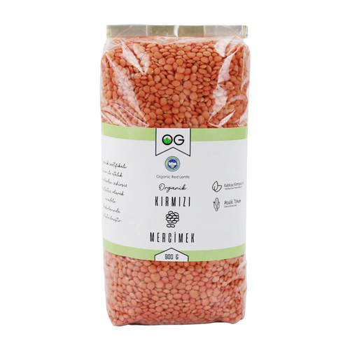 OG NATURAL Organik Kırmızı Mercimek 900 Gr
