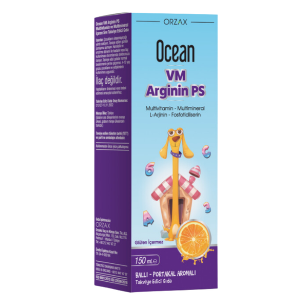 ORZAX Ocean VM Arginin PSm Şurup 150 ml Likit