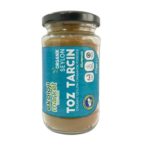 EKOLOJİ MARKET Organik Toz Seylon Tarçın 70g
