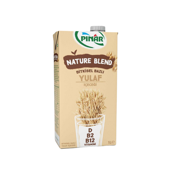 PINAR Nature Blend Bitkisel Bazlı Yulaf İçeceği 1 L Vegan Laktozsuz İlave Şekersiz
