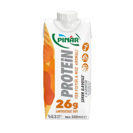 PINAR Yer Fıstıklı ve Muz Aromalı Protein Süt 500 ml