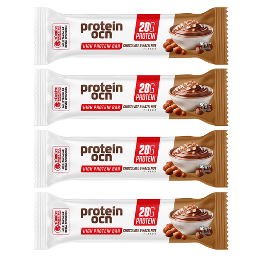PROTEİNOCEAN Protein Bar Chocolate & Hazelnut 50g x 4 Adet