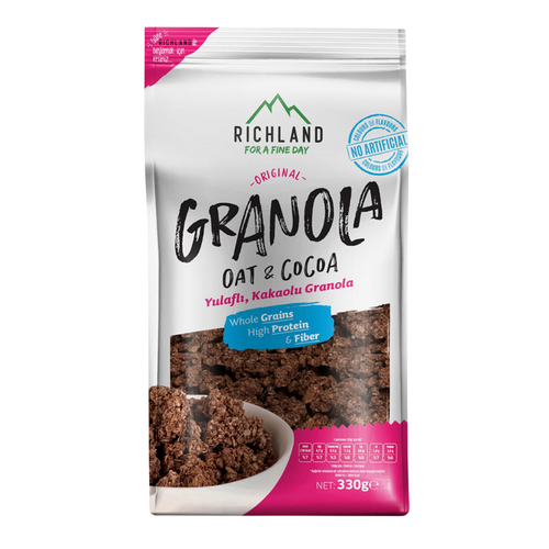 Richland Granola Yulaflı & Kakaolu 330g