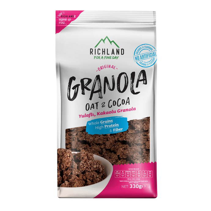 Richland Granola Yulaflı & Kakaolu 330g