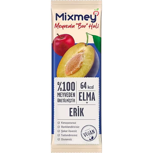 MİXMEY Elma+Erik Meyve Bar 20g