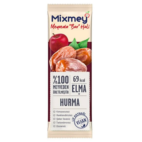 MİXMEY Hurma+Elma Meyve Barı 200g
