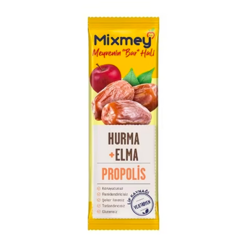 MİXMEY Hurma+Elma Propolisli Meyve Bar 200g
