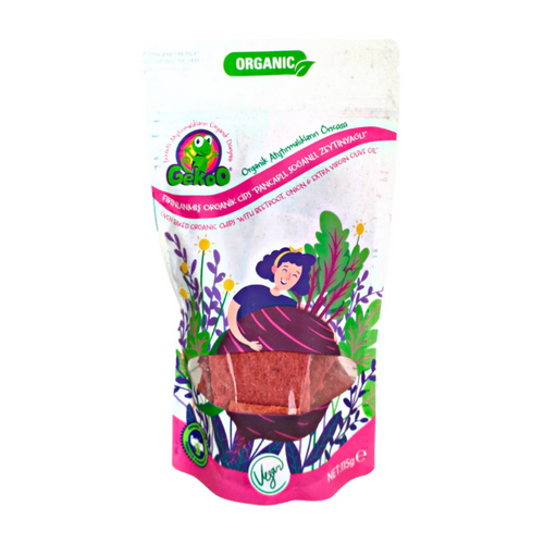 GEKOO Organik Sebzeli Cips Pancarlı-Soğanlı-Zeytinyağlı 115g