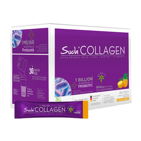 SUDA Collagen + Probiyotik Ananas Aromalı Şase 30x10g