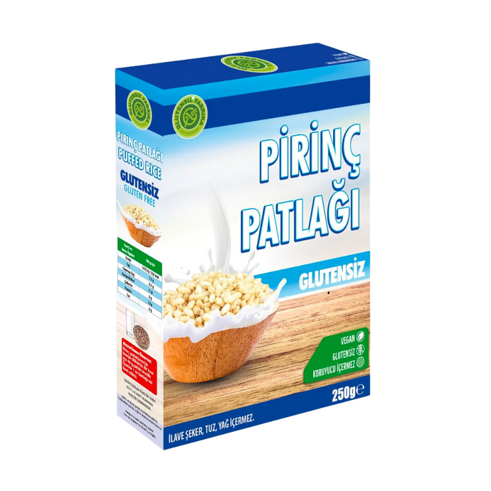 GLUTENSİZ FABRİKA Glutensiz Pirinç Patlağı Sade 250g