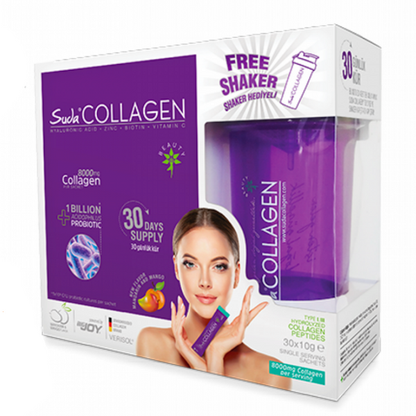 SUDA Collagen Probiyotik Mandalina & Mango Aromalı Şase 30x10g