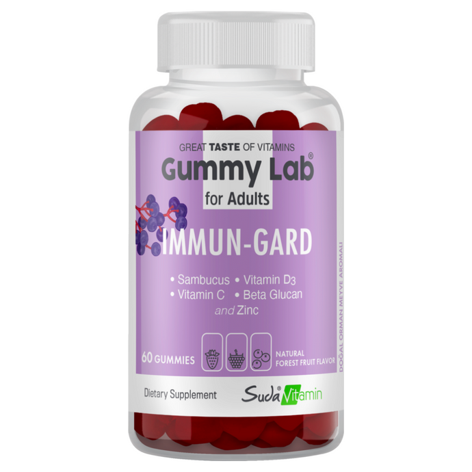 SUDAVİTAMİN Immun-Gard Orman Meyveli 60 Gummies Yetişkinlere