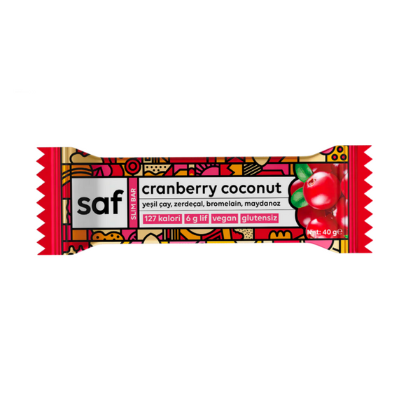 SAF Cranberry Coconut Slim Bar 40g