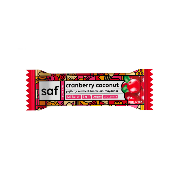 SAF Cranberry Coconut Slim Bar 40g