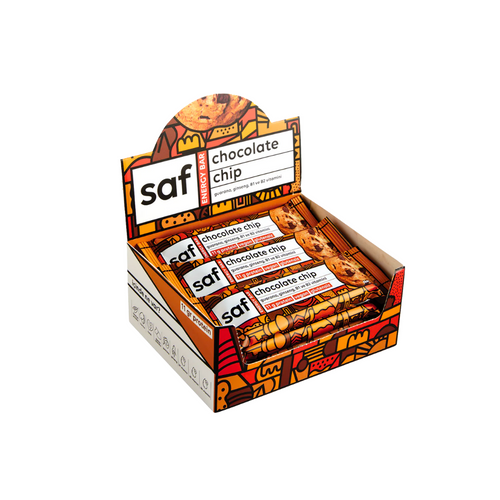 SAF Chocolate Chip Energy Bar 50g x 12