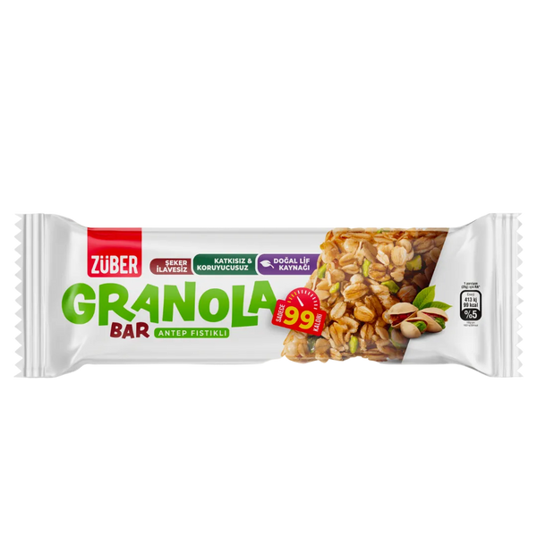 ZÜBER Antep Fıstıklı Granola Bar 25g