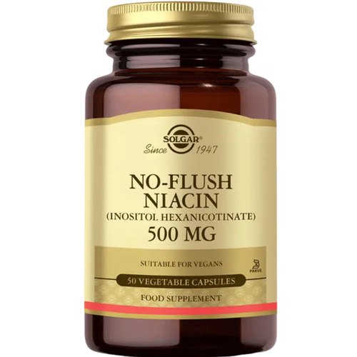 SOLGAR No Flush Niacin 500 mg