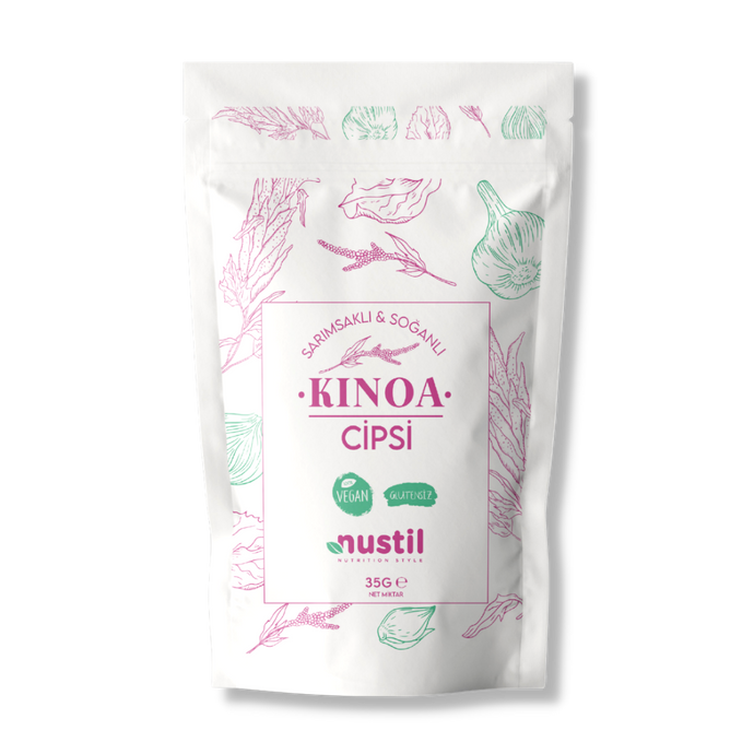 NUSTİL Sarımsaklı & Soğanlı Kinoa Cipsi 35g