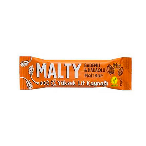 MALTY Bademli & Kakaolu Ve Maltlı Meyve Barı 34g