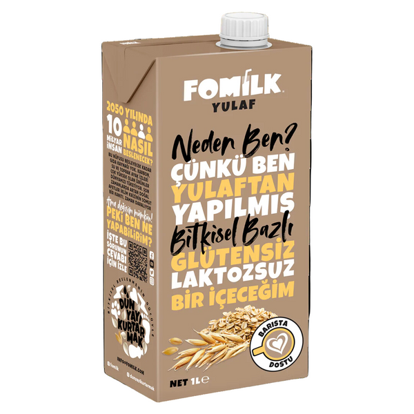 FOMİLK Bitkisel Bazlı Yulaf Sütü 1L