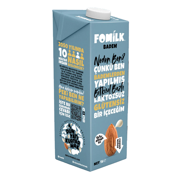 FOMİLK Bitkisel Bazlı Badem Sütü 1L