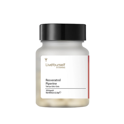 LIVE YOURSELF Resveratrol Piperine 30 Kapsül