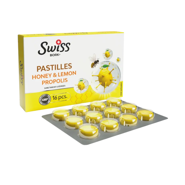 SWİSS BORK Bal Limon Propolis Pastil 16 Adet