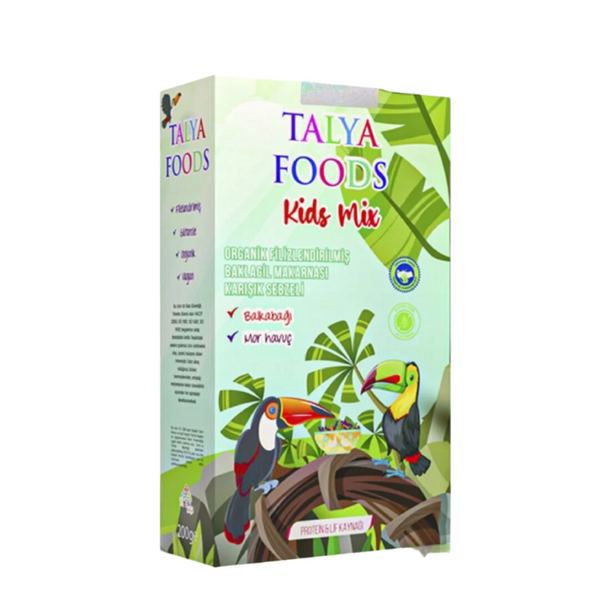 TALYA FOODS Balkabaklı Mor Havuçlu Filizlendirilmiş Baklagil Makarnası 200g