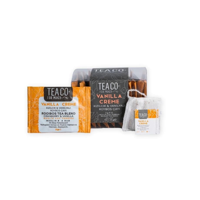 TEA CO Kızılcık Ve Vanilyalı Roybos Çay Poşeti  12x2g - Vanilla Creme
