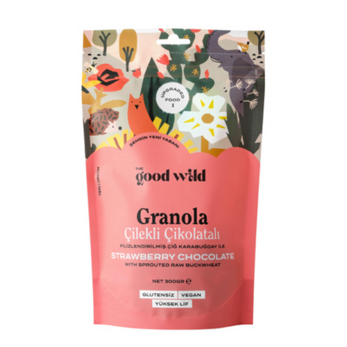 THE GOOD WİLD Granola (Filizlendirilmiş Karabuğdaylı & Çilekli Çikolatalı) 300g