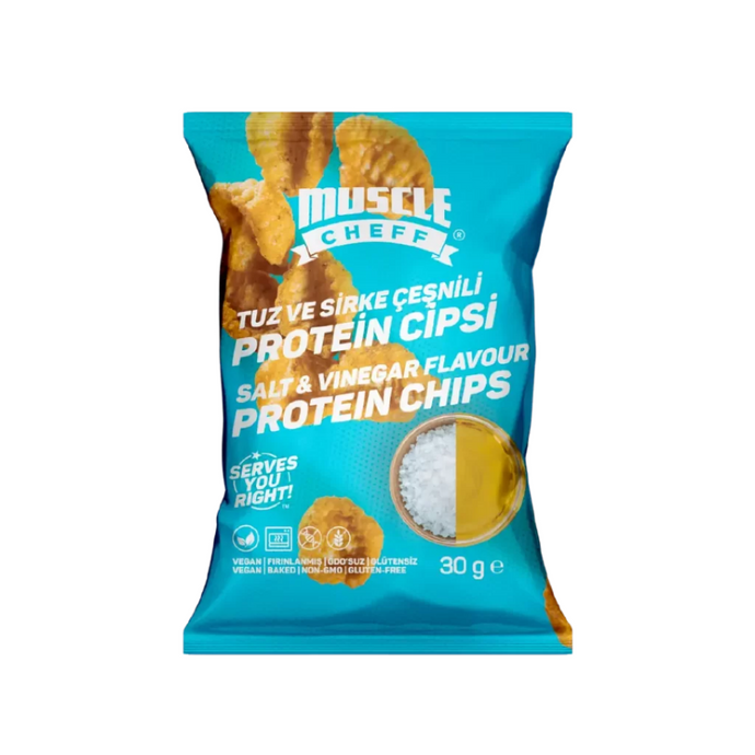 MUSCLE CHEFF Tuz ve Sirke Aromalı Protein Cips (30g)