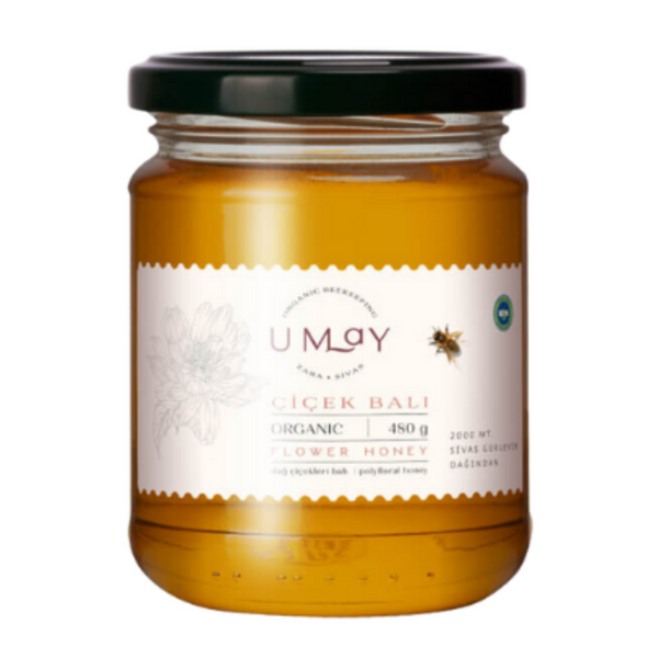 UMAY Herbal Organik Çiçek Balı 480gr