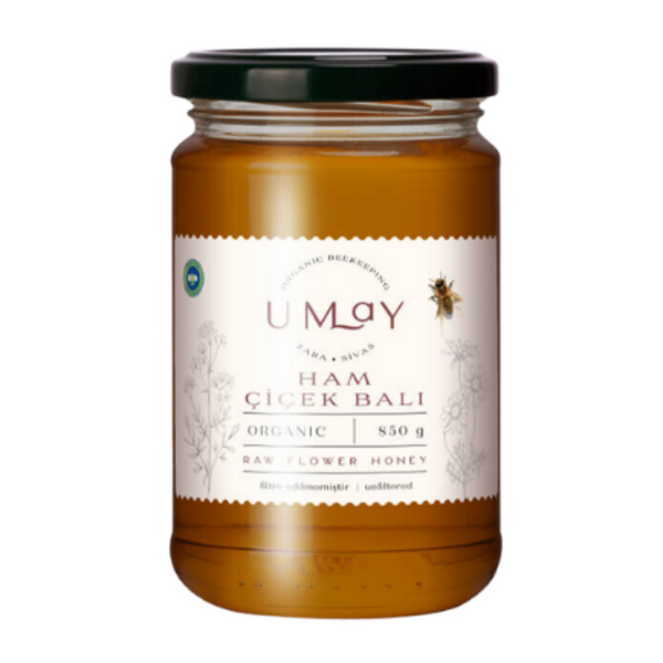 UMAY Herbal Organik Ham Çiçek Balı 850gr