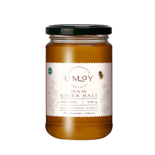 UMAY Herbal Organik Ham Çiçek Balı 850gr