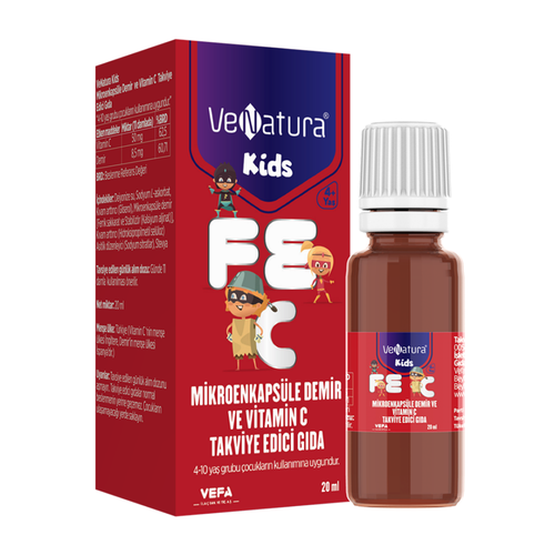 VENATURA -Kids- Mikroenkapsüle Demir -ve-Vitamin -C -20ml -Damla