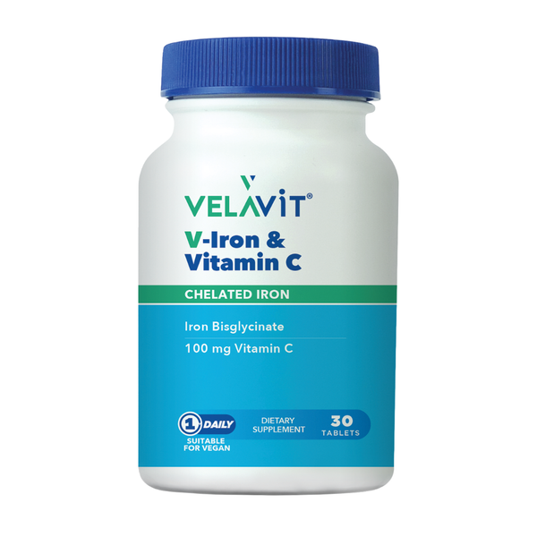 VELAVİT V Iron Vitamin C 30 Tablet