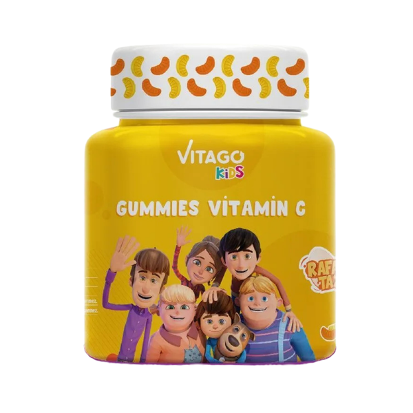 VİTAGO Kids Rafadan Tayfa Gummies Vitamin C İçeren Çiğnenebilir Form Takviye Edici Gıda 60 Adet
