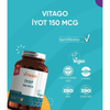 VİTAGO Premium Vegan İyot 150 MCG İçeren Tablet Takviye Edici Gıda 120'li
