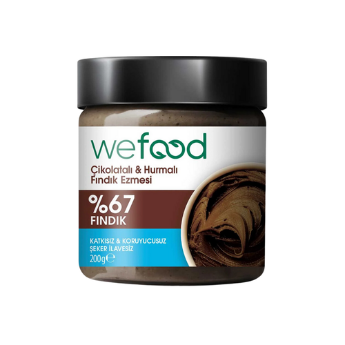 WEFOOD -Çikolatalı- Hurmalı -Fındık -Ezmesi- 200g