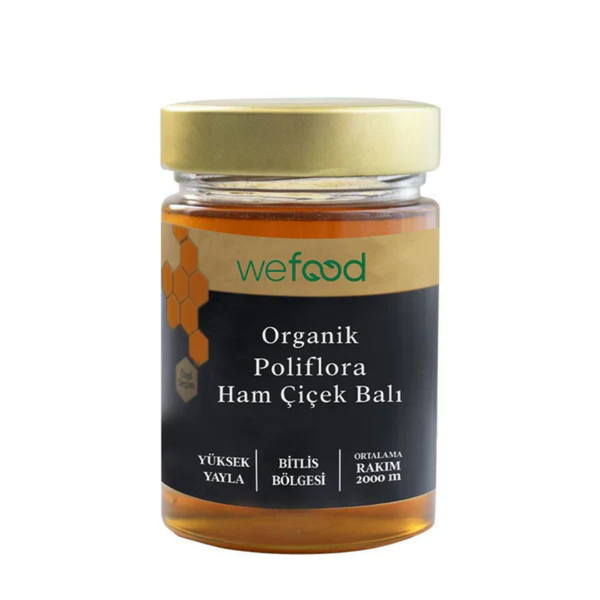 WEFOOD Organik Polifloralı Ham Çiçek Balı 460g